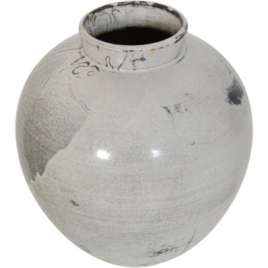 Herman Kæhler grå keramisk vase H: 31 cm, 1950-1960'erne