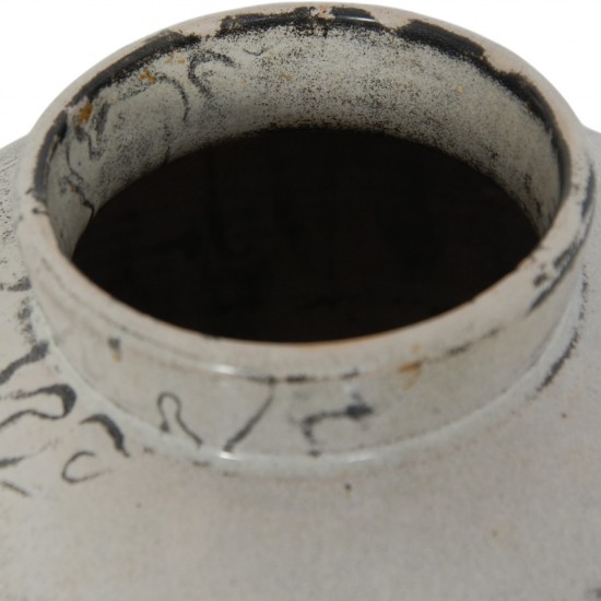 Herman Kæhler grå keramisk vase H: 31 cm, 1950-1960'erne