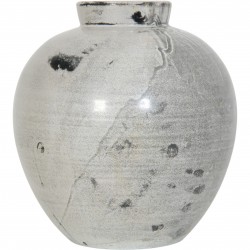 Herman Kæhler grå keramisk vase H: 31 cm, 1950-1960'erne