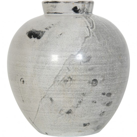 Herman Kæhler grå keramisk vase H: 31 cm, 1950-1960'erne