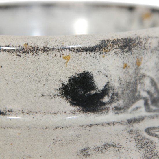 Herman Kæhler grå keramisk vase H: 31 cm, 1950-1960'erne