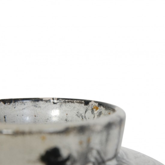 Herman Kæhler grå keramisk vase H: 31 cm, 1950-1960'erne