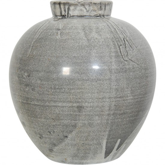 Herman Kæhler grå keramisk vase H: 31 cm, 1950-1960'erne