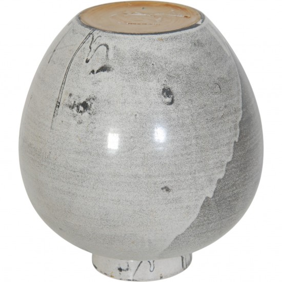 Herman Kæhler grå keramisk vase H: 31 cm, 1950-1960'erne