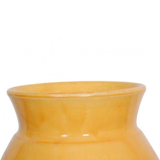 Herman Kæhler gul vase, H:29 Cm, 1930-1940'erne