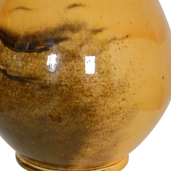 Herman Kæhler gul vase, H:29 Cm, 1930-1940'erne