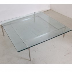 Poul Kjærholm PK61a glas sofabord