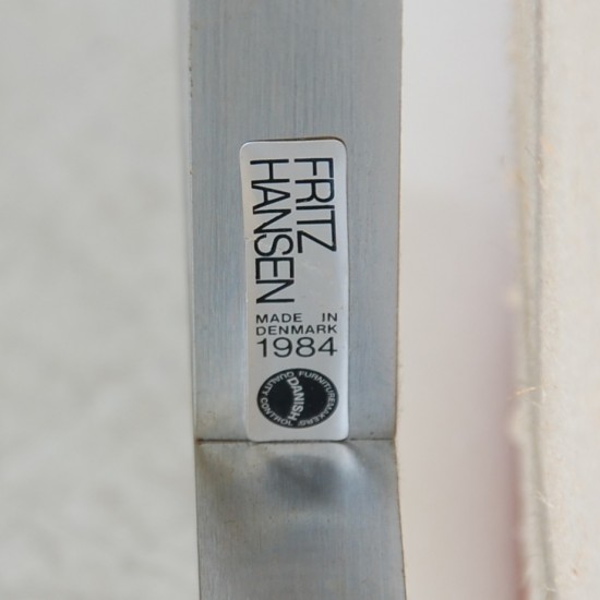 Poul Kjærholm PK11 stol i rødt læder 1984