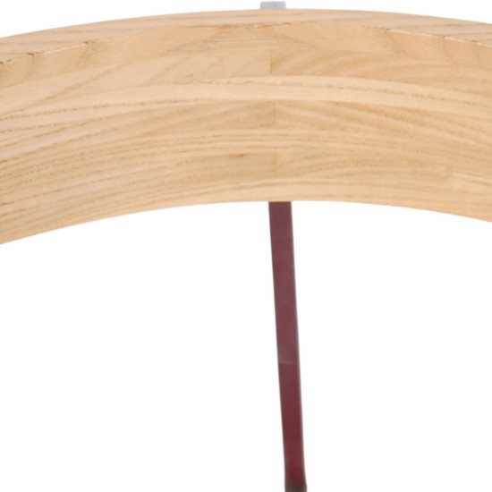 Poul Kjærholm PK11 stol i rødt læder 1984