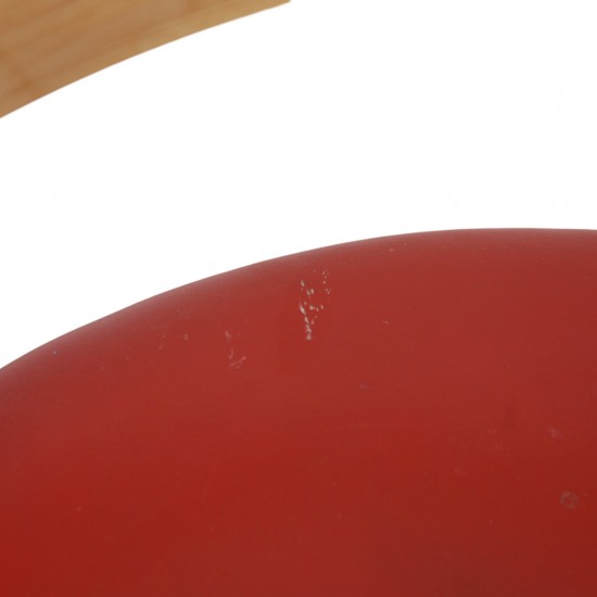 Poul Kjærholm PK11 stol i rødt læder 1984