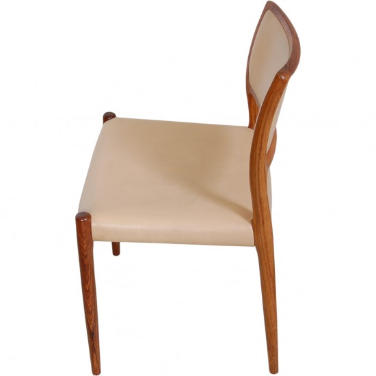 Sæt af 10 N.O Møller model 80 stole i palisander