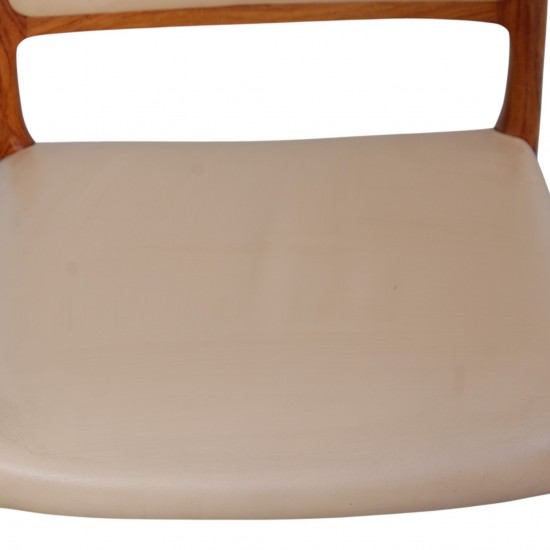 Sæt af 10 N.O Møller model 80 stole i palisander