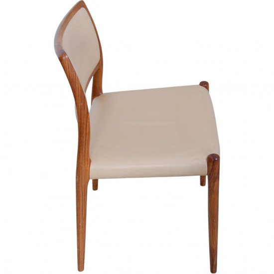 Sæt af 10 N.O Møller model 80 stole i palisander