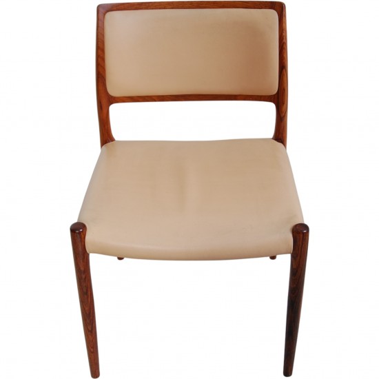 Sæt af 10 N.O Møller model 80 stole i palisander