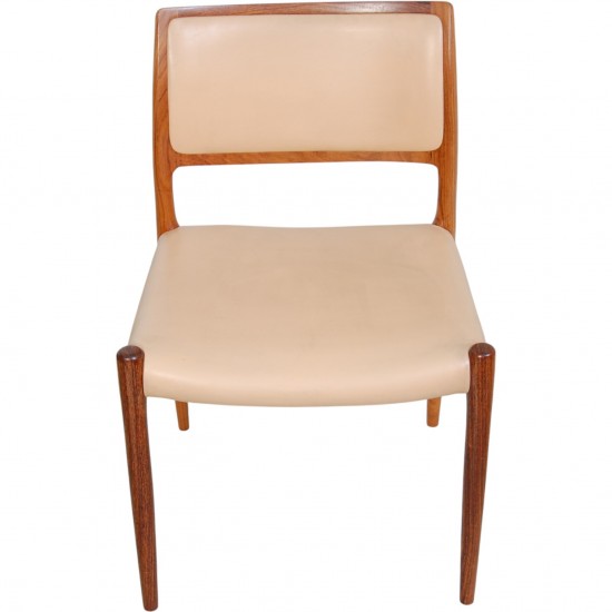 Sæt af 10 N.O Møller model 80 stole i palisander