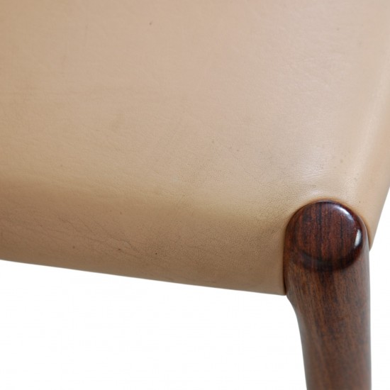 Sæt af 10 N.O Møller model 80 stole i palisander