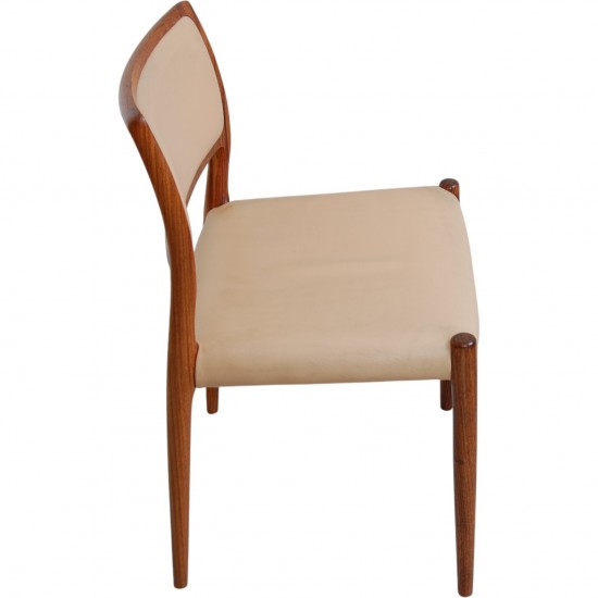 Sæt af 10 N.O Møller model 80 stole i palisander