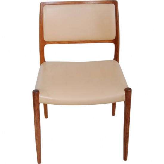 Sæt af 10 N.O Møller model 80 stole i palisander