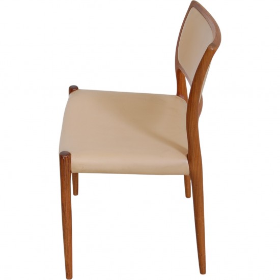 Sæt af 10 N.O Møller model 80 stole i palisander