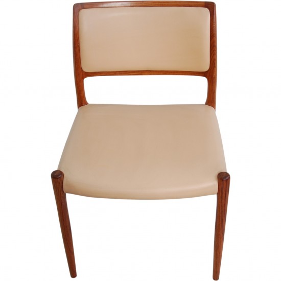 Sæt af 10 N.O Møller model 80 stole i palisander