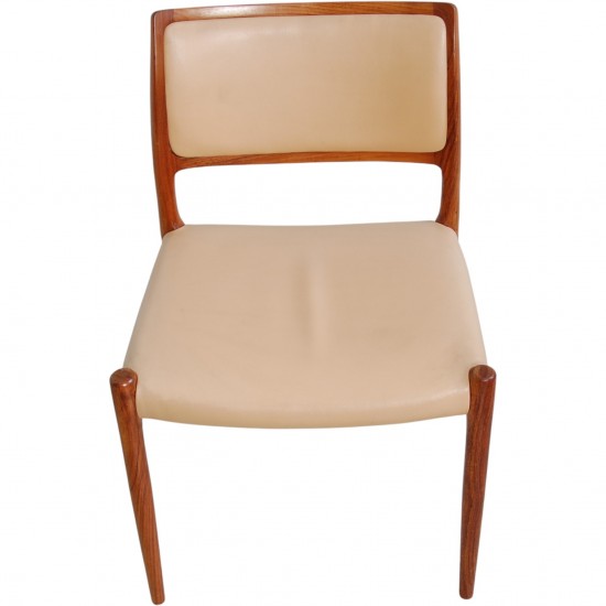 Sæt af 10 N.O Møller model 80 stole i palisander