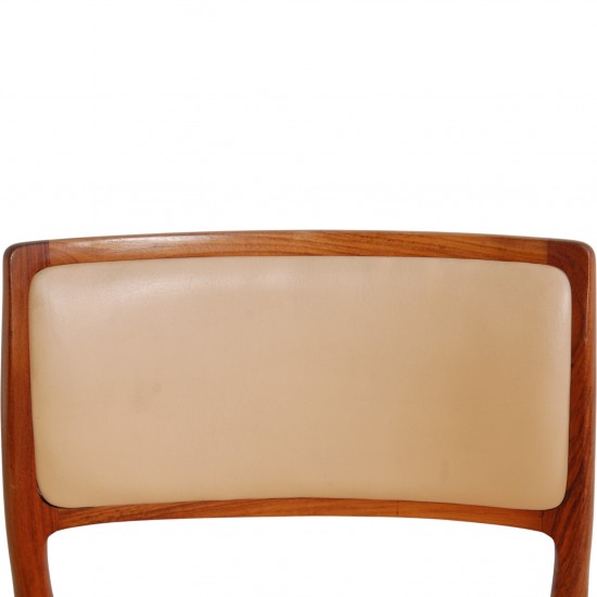 Sæt af 10 N.O Møller model 80 stole i palisander