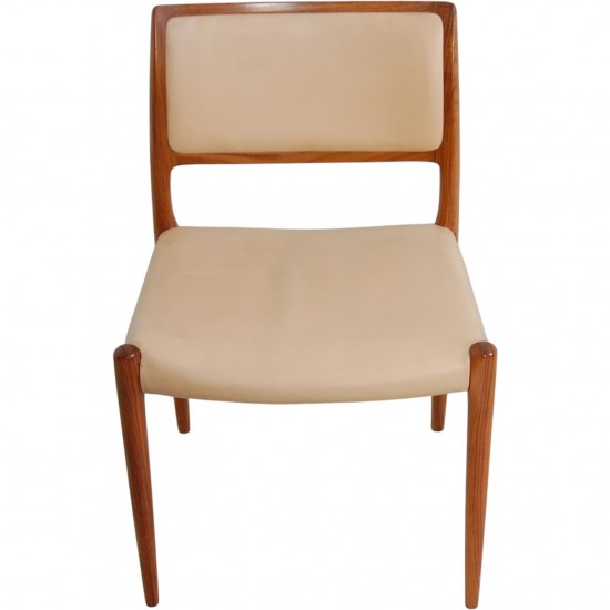 Sæt af 10 N.O Møller model 80 stole i palisander