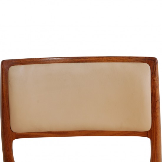 Sæt af 10 N.O Møller model 80 stole i palisander