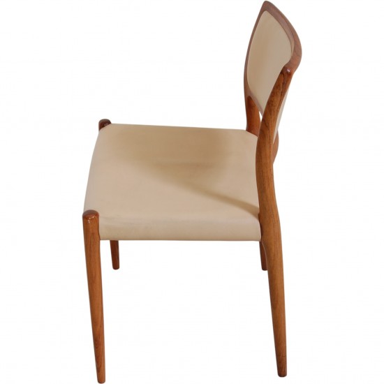 Sæt af 10 N.O Møller model 80 stole i palisander