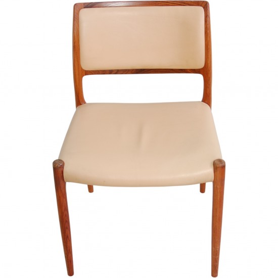 Sæt af 10 N.O Møller model 80 stole i palisander