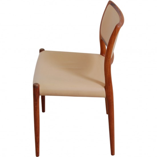 Sæt af 10 N.O Møller model 80 stole i palisander