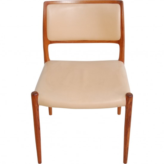 Sæt af 10 N.O Møller model 80 stole i palisander