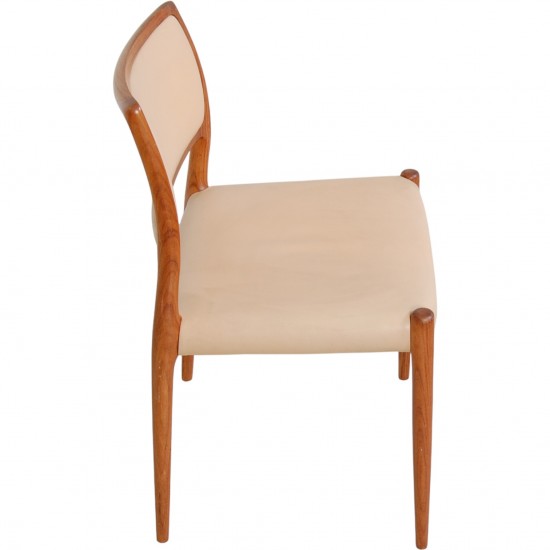 Sæt af 10 N.O Møller model 80 stole i palisander