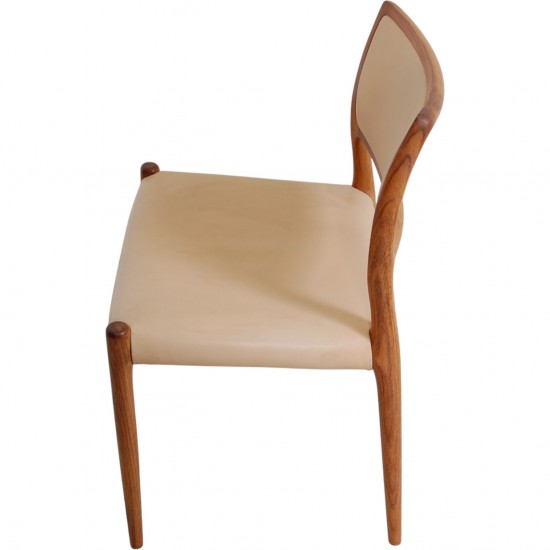 Sæt af 10 N.O Møller model 80 stole i palisander