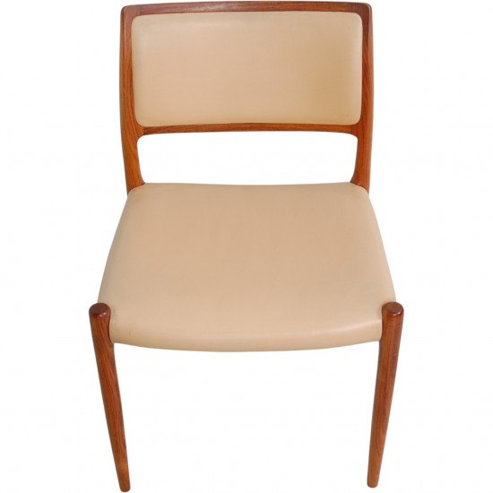 Sæt af 10 N.O Møller model 80 stole i palisander