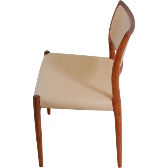 Sæt af 10 N.O Møller model 80 stole i palisander