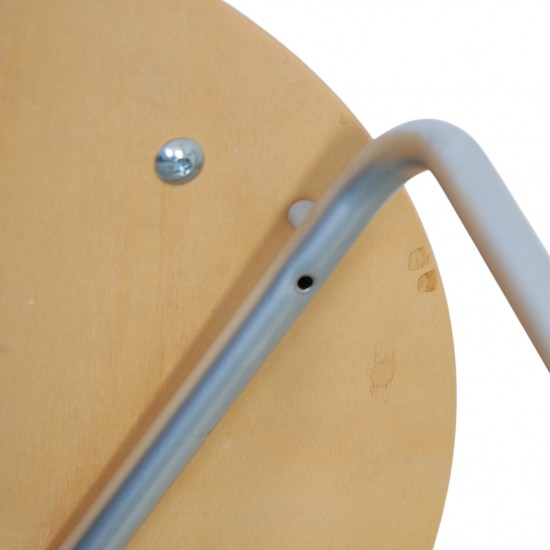 Nanna Ditzel Trinidad stol i bøg og sort læder