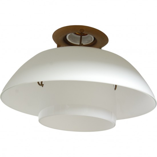 Poul Henningsen PH4½/4 Rød metalskærm 1930'erne