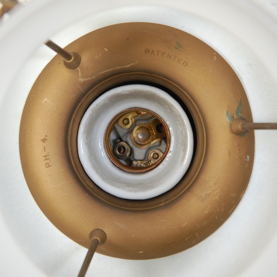 Poul Henningsen PH4½/4 Rød metalskærm 1930'erne