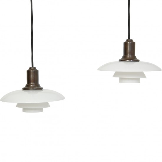 Sæt af 2 Poul Henningsen PH2/1 lamper messing