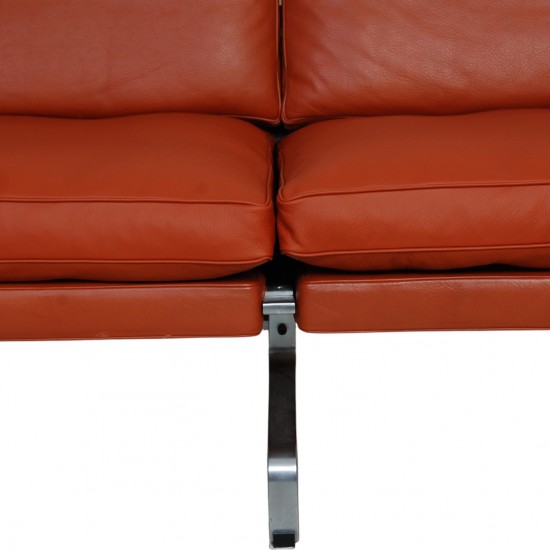 Poul Kjærholm 2.personers PK31/2 sofa i terracotta læder