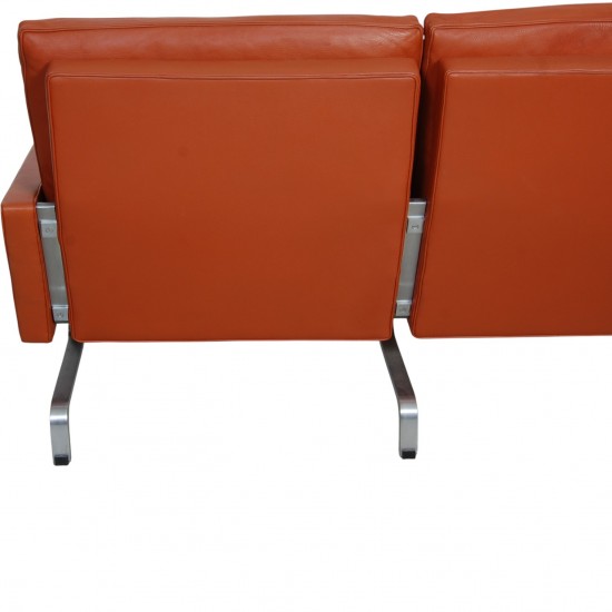 Poul Kjærholm 2.personers PK31/2 sofa i terracotta læder