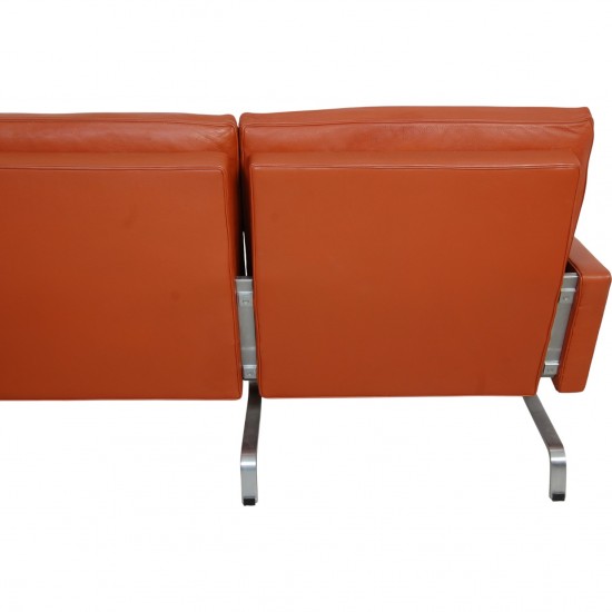Poul Kjærholm 2.personers PK31/2 sofa i terracotta læder