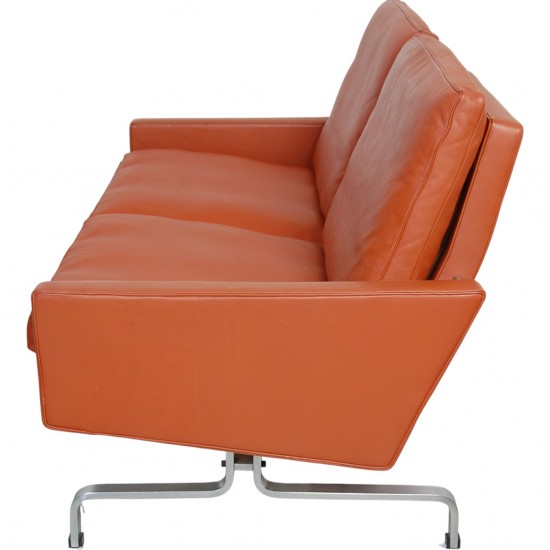 Poul Kjærholm 2.personers PK31/2 sofa i terracotta læder