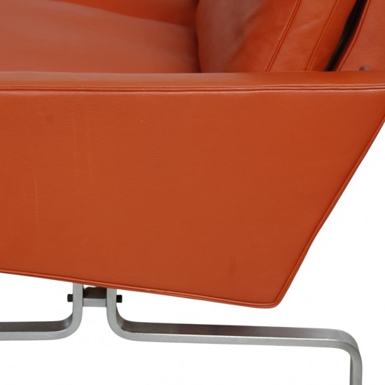 Poul Kjærholm 2.personers PK31/2 sofa i terracotta læder