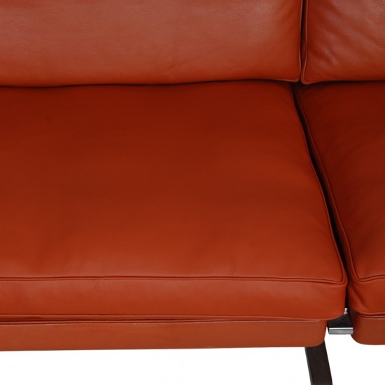 Poul Kjærholm 2.personers PK31/2 sofa i terracotta læder