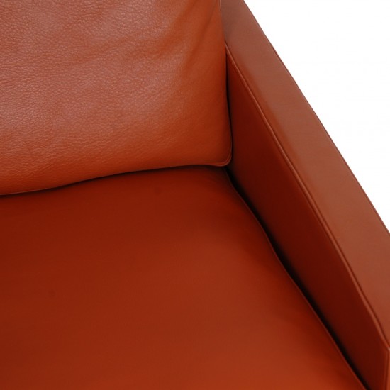 Poul Kjærholm 2.personers PK31/2 sofa i terracotta læder