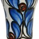 Herman Kæhler keramisk vase med blåt blomster motiv, H:27,5 cm, 1920'erne-1930'erne