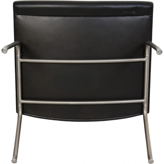 Hans Wegner AP-40 stol i sort læder