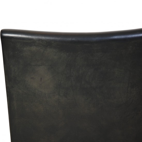 Hans Wegner AP-40 stol i sort læder